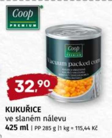 KUKUŘICE ve slaném nálevu