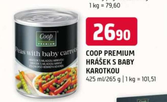 COOP PREMIUM HRÁŠEK S BABY KAROTKOU