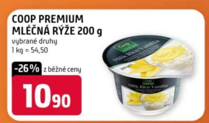 Coop Premium Mléčná rýže 200 g