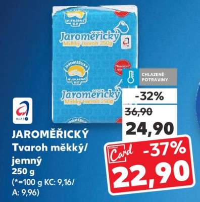 JAROMĚŘICKÝ Tvaroh měkký/ jemný