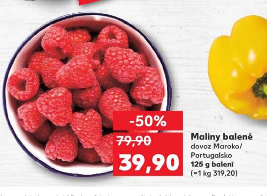 Maliny balené