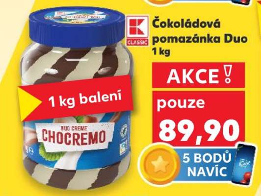 Čokoládová pomazánka Duo