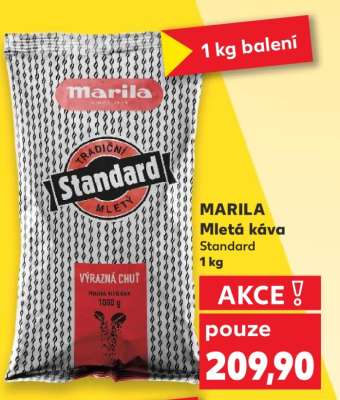 MARILA Mletá káva Standard 1 kg