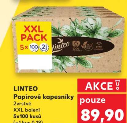 Linteo papírové kapesníky