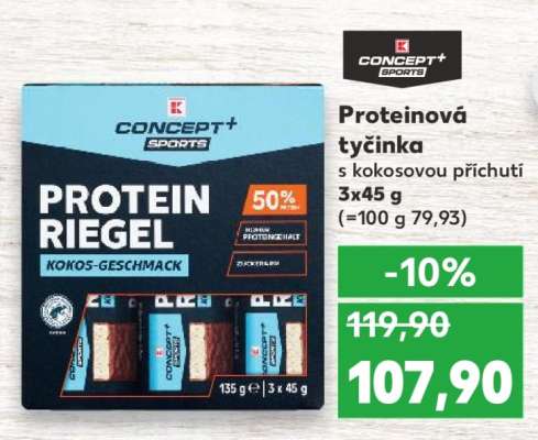 Proteinová tyčinka s kokosovou příchutí