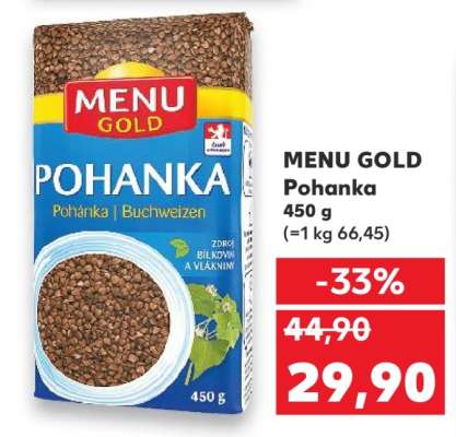 Menu Gold pohanka