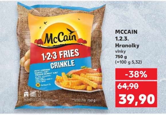 MCCAIN 1.2.3. Hranolky vlnky