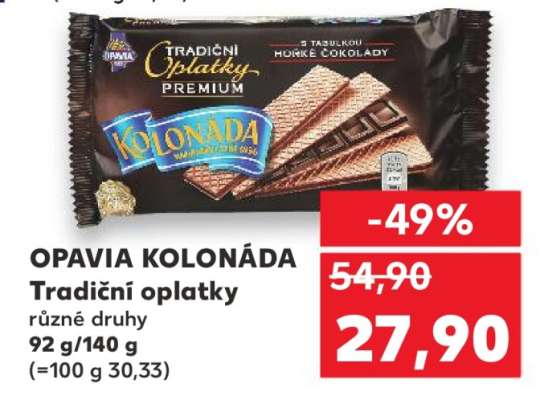 OPAVIA KOLONÁDA Tradiční Oplatky