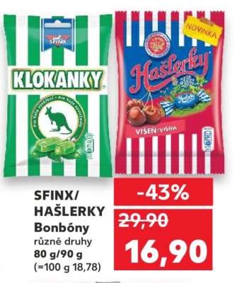 SFINX/ HAŠLERKY Bonbóny
