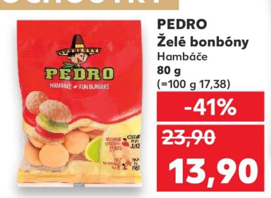 PEDRO Želé bonbóny Hambáče
