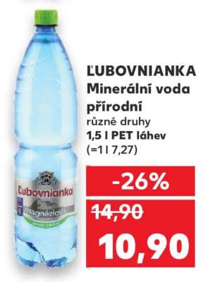 ĽUBOVNIANKA Minerální voda přírodní