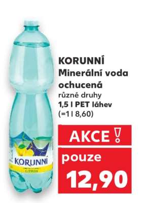 KORUNNÍ Minerální voda ochucená