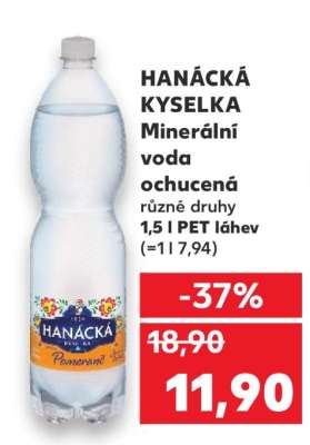 HANÁCKÁ KYSELKA Minerální voda ochucená