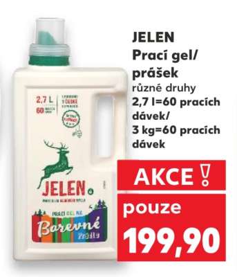JELEN Prací gel/prášek