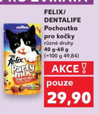FELIX/ DENTALIFE Pochoutka pro kočky
