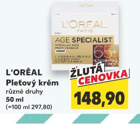 L’Oréal Pleťový krém*