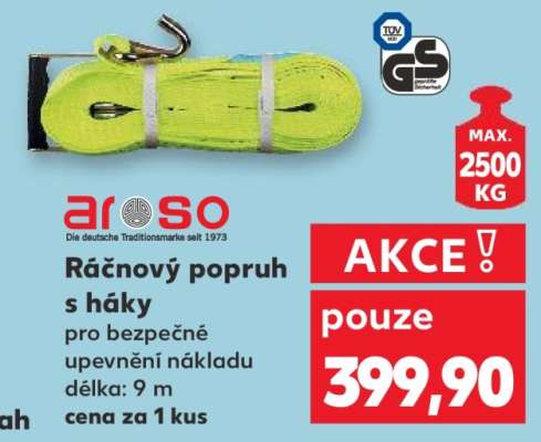 Ráčnový popruh s háky