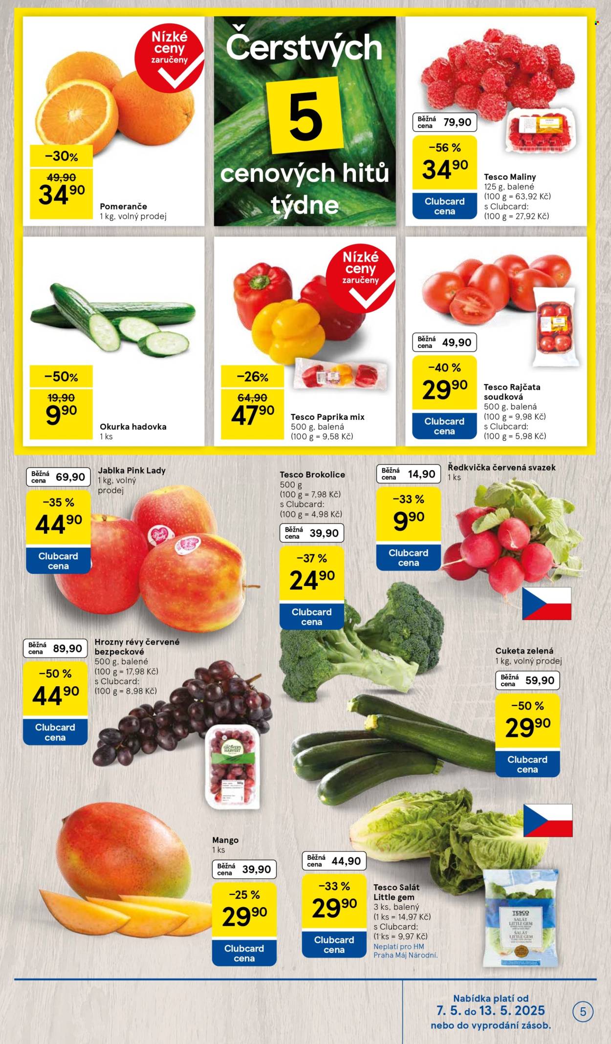 Leták TESCO - 7. 5. 2025 - 13. 5. 2025. 