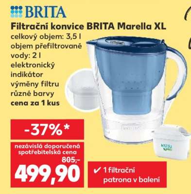 Filtrační konvice BRITA Marella XL