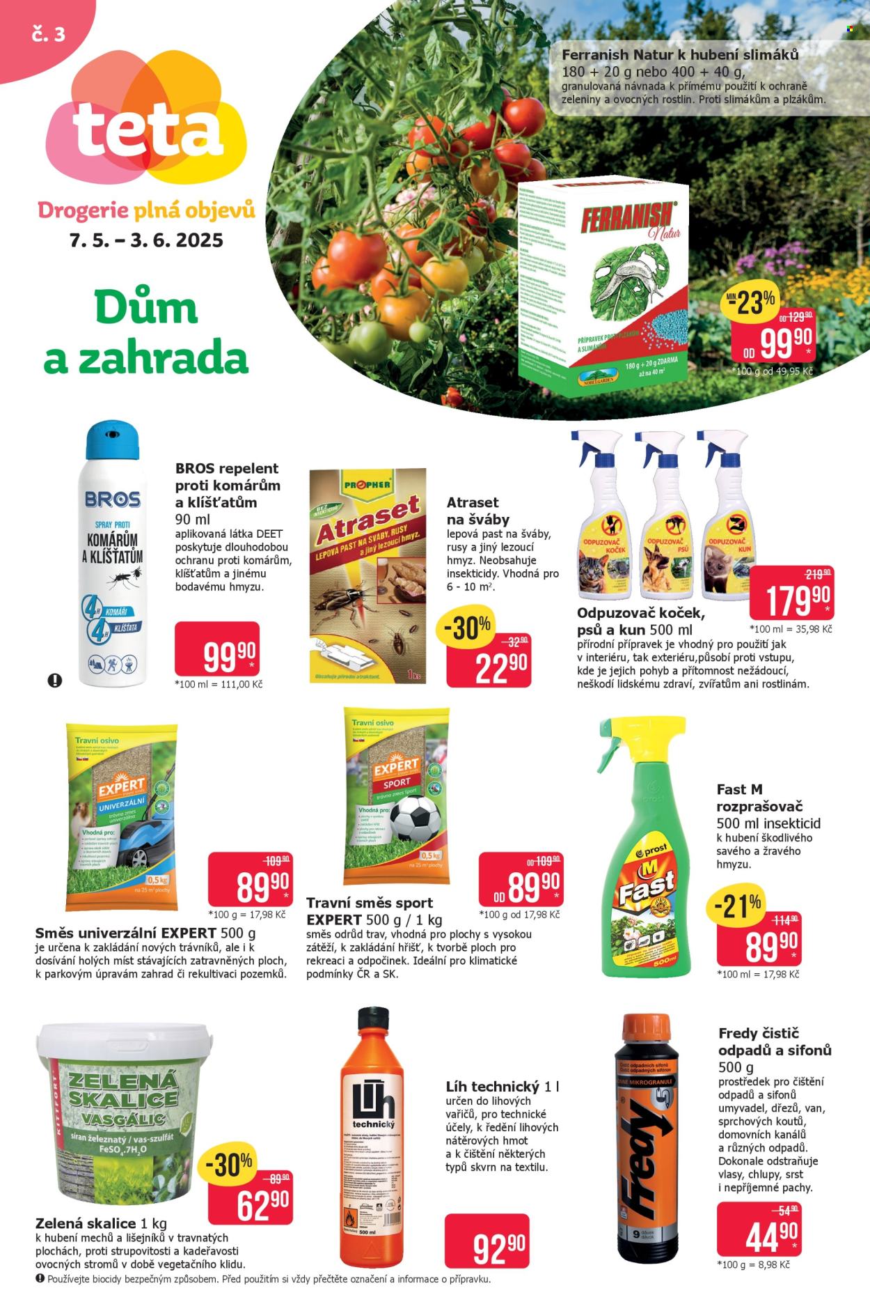 Leták Teta drogerie - 7. 5. 2025 - 3. 6. 2025. 
