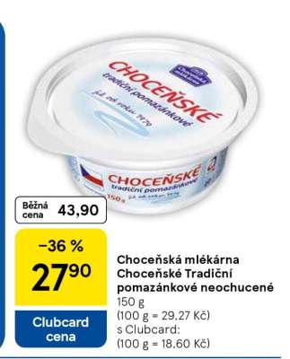 Choceňská Mlékárna Choceňské Tradiční pomazánkové neochucené