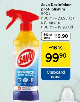 SAVO DEZINFEKCE PROTI PLÍSNÍM
