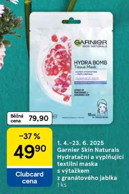 Garnier Skin Naturals Hydratační a vyplňující textilní maska