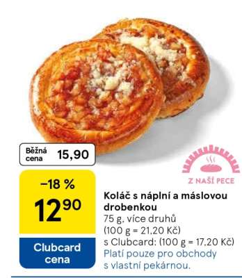 Koláč s náplní a máslovou drobenkou