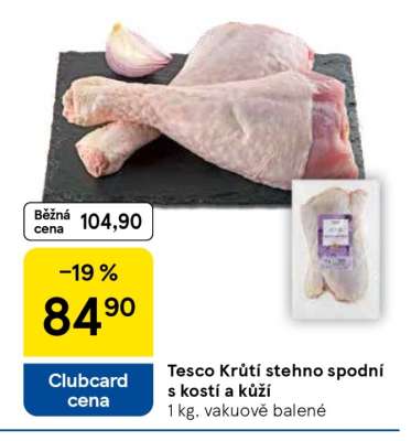 Tesco Krůtí stehno spodní s kostí a kůží