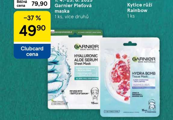 Garnier pleťová maska