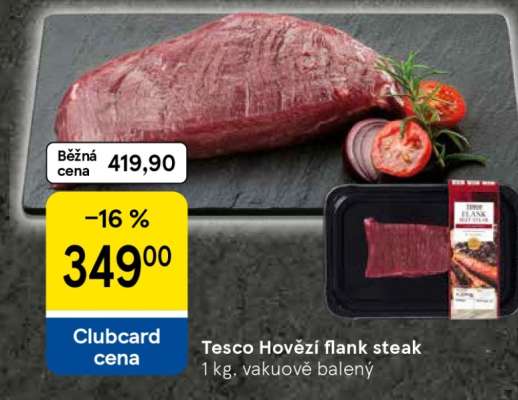 Tesco Hovězí flank steak
