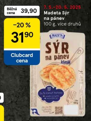 Madeta Sýr na pánev