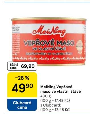 Meining Vepřové maso ve vlastní šťávě