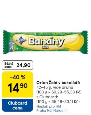ORION BANÁNY BÍLÉ