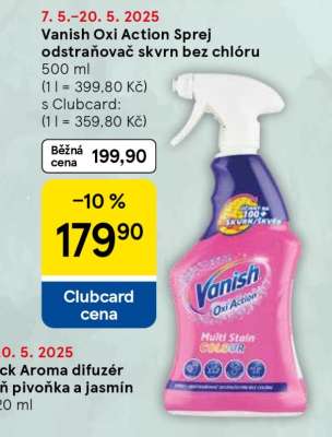 Vanish Oxi Action Sprej odstraňovač skvrn bez chlóru