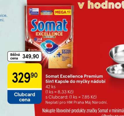 Somat Excellence Premium 5in1 Kapsle do myčky nádobí