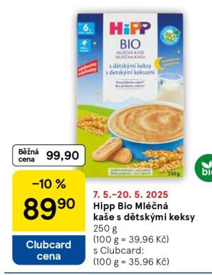 Hipp Bio Mléčná kaše s dětskými keksy