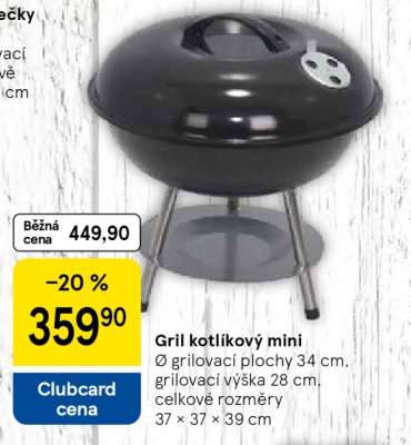 Gril kotlíkový mini