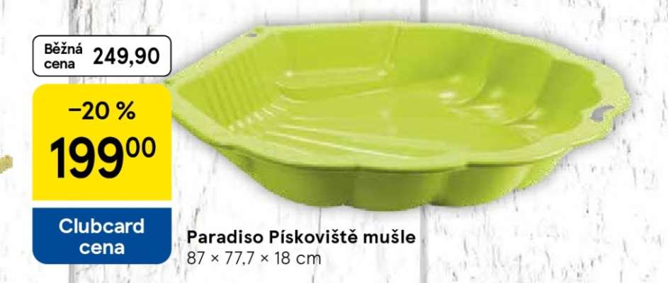 Paradiso Pískoviště mušle