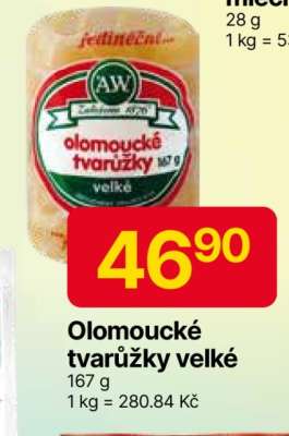 Olomoucké tvarůžky velké