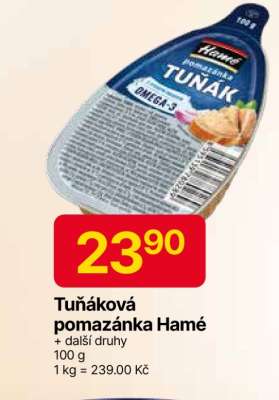 Tuňáková pomazánka Hamé