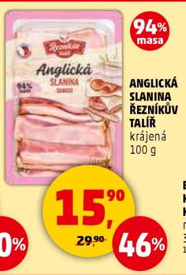 ANGLICKÁ SLANINA ŘEZNÍKŮV TALÍŘ