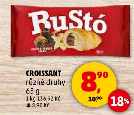 CROISSANT různé druhy 65 g