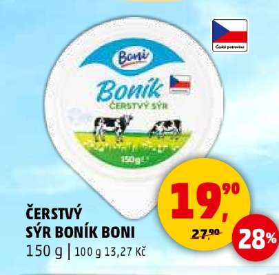 ČERSTVÝ SÝR BONÍK BONI