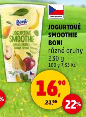 JOGURTOVÉ SMOOTHIE BONI