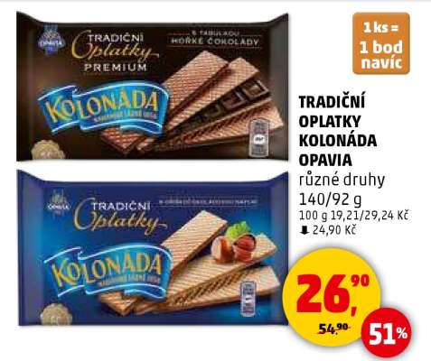 TRADIČNÍ OPLATKY KOLONÁDA OPAVIA