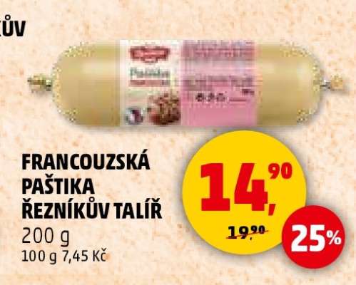 FRANCOUZSKÁ PAŠTIKA ŘEZNÍKŮV TALÍŘ