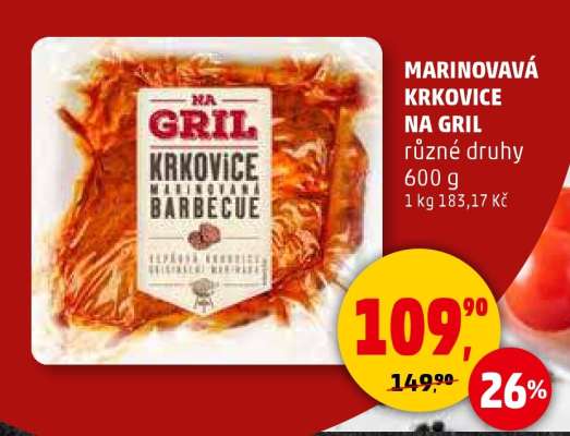 MARINOVANÁ KRKOVICE NA GRIL