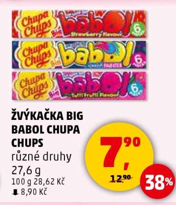 ŽVÝKAČKA BIG BABOL CHUPA CHUPS*