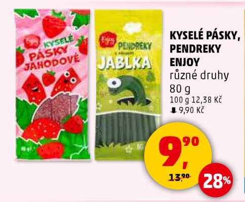 Kyselé pásky, pendreky Enjoy